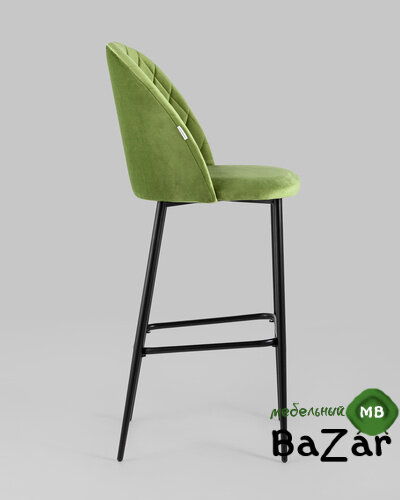 Стул барный Марсель велюр травяной