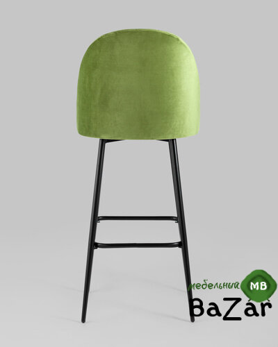 Стул барный Марсель велюр травяной