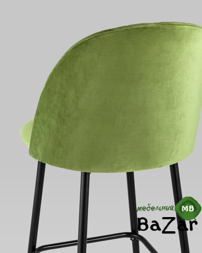 Стул барный Марсель велюр травяной