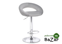 Барный стул Oazis gray fabric / chrome