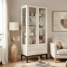Двухдверный шкаф-витрина MRS603W Белый Двухдверный шкаф-витрина MRS603W Белый