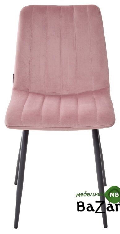 Стул DUBLIN G108-15  пепел розы, велюр / темно-серый каркас