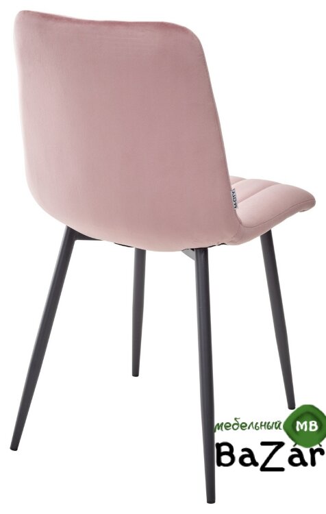 Стул DUBLIN G108-15  пепел розы, велюр / темно-серый каркас