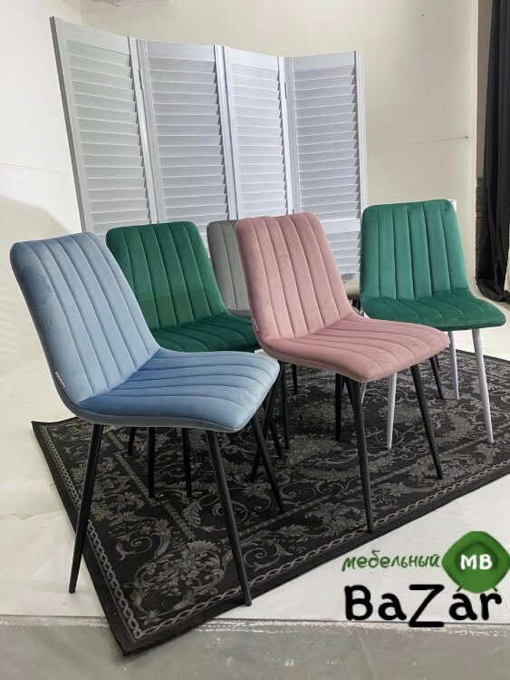 Стул DUBLIN G108-15  пепел розы, велюр / темно-серый каркас