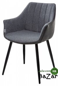 Стул BELINDA TRF-09 серый кварц, ткань/ RU-08 антрацит, PU