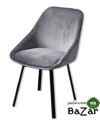 Стул POD BLUVEL-14 GREY поворот.360 град., велюр Стул POD BLUVEL-14 GREY поворот.360 град., велюр