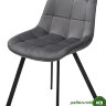 Стул ONION G062-40 серый, велюр/ черный каркас