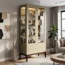 Двухдверный шкаф-витрина MRS603Q Каменно-серый