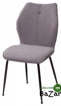 Стул BERLIN антрацитовый меланж FC09/ серый #611, экокожа Стул BERLIN антрацитовый меланж FC09/ серый #611, экокожа