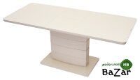 Стол ALTA BEIGE / супер бежевое глянцевое стекло