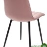 Стул DUBLIN G108-15  пепел розы/ черный каркас, велюр