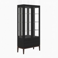 Двухдверный шкаф-витрина MRS603BL Черный
