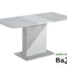 Стол обеденный ACCENT бетон/белый