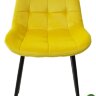 Стул ХОФМАН, цвет желтый #H19, велюр / черный каркас Стул ХОФМАН, цвет желтый #H19, велюр / черный каркас
