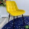 Стул ХОФМАН, цвет желтый #H19, велюр / черный каркас Стул ХОФМАН, цвет желтый #H19, велюр / черный каркас