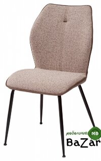 Стул BERLIN бежевый меланж FC05 / серо-коричневый #654, экокожа Стул BERLIN бежевый меланж FC05 / серо-коричневый #654, экокожа