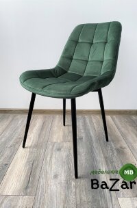 Стул ХОФМАН, цвет изумрудный #H30, велюр / черный каркас Стул ХОФМАН, цвет изумрудный #H30, велюр / черный каркас