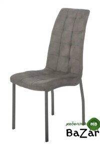Стул DC036 антрацит, замша серая dark grey