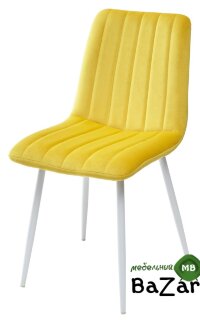 Стул DUBLIN G108-22 золотая осина, велюр / белый каркас