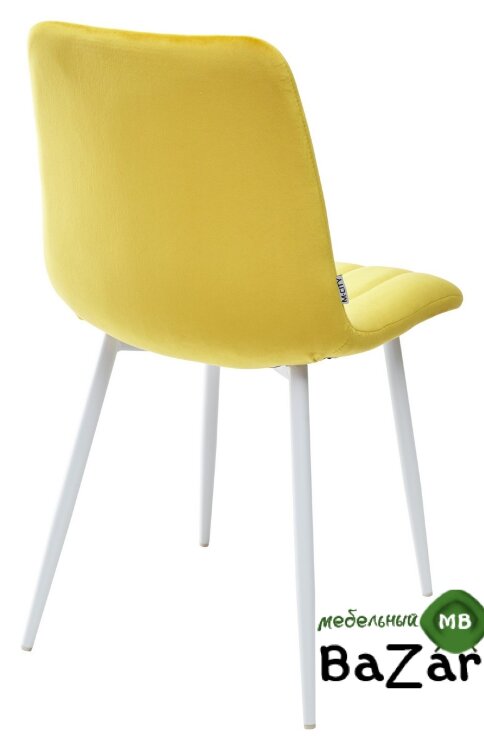 Стул DUBLIN G108-22 золотая осина, велюр / белый каркас