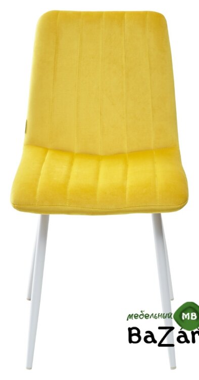 Стул DUBLIN G108-22 золотая осина, велюр / белый каркас