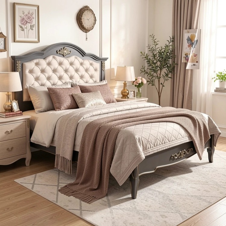 Кровать с мягким изголовьем 180*200 В218BLG