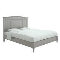 Кровать с жесткой спинкой М208G серая 1800х2000
