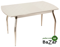 Обеденный раздвижной стол​ 5.4 mini фуджи белый