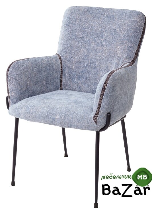 Стул MOTLEY серо-синий, ткань