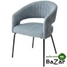 Стул SNUG WZ2042-14 морская волна, фактурный велюр/ черный каркас