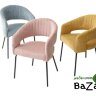 Стул SNUG WZ2042-14 морская волна, фактурный велюр/ черный каркас