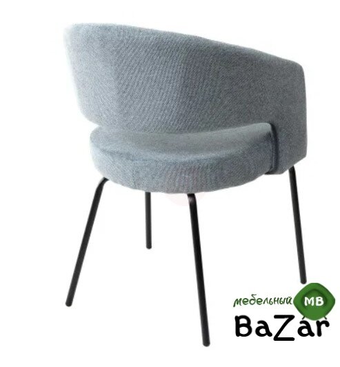 Стул SNUG WZ2042-14 морская волна, фактурный велюр/ черный каркас