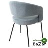 Стул SNUG WZ2042-14 морская волна, фактурный велюр/ черный каркас