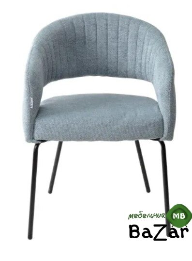 Стул SNUG WZ2042-14 морская волна, фактурный велюр/ черный каркас