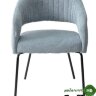 Стул SNUG WZ2042-14 морская волна, фактурный велюр/ черный каркас