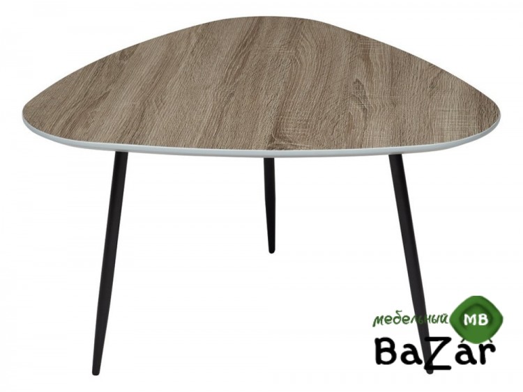 Стол журнальный WOOD62 #4 дуб серо-коричневый винтажный