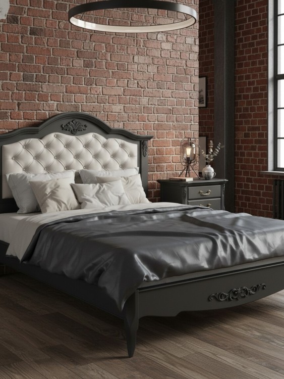 Кровать с мягким изголовьем 160*200 В216BL