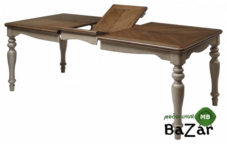 Стол LT T18331 OAK #K558/ MILKY GREY #G48