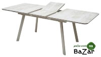 Стол ARUBA BEIGE/ CAPPUCINO глазурованное стекло