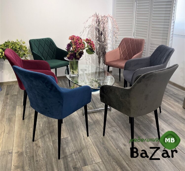 Стул BRANDY-X РОЗОВЫЙ #15, велюр