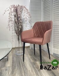 Стул BRANDY-X РОЗОВЫЙ #15, велюр