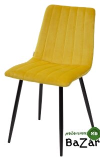 Стул DUBLIN G108-22 золотая осина/ черный каркас, велюр Стул DUBLIN G108-22 золотая осина/ черный каркас, велюр