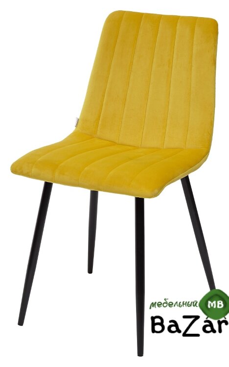 Стул DUBLIN G108-22 золотая осина/ черный каркас, велюр