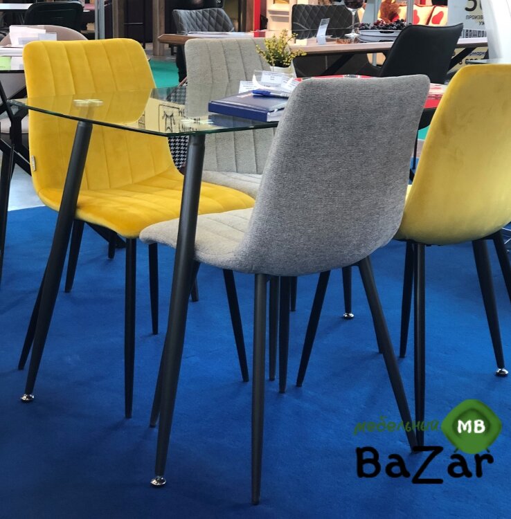 Стул DUBLIN G108-22 золотая осина/ черный каркас, велюр