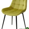 Стул ХОФМАН, цвет оливковый #H25, велюр, черный каркас Стул ХОФМАН, цвет оливковый #H25, велюр, черный каркас
