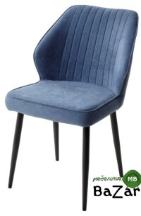 Стул VENA, цвет B8 Синий, велюр / черный каркас Стул VENA, цвет B8 Синий, велюр / черный каркас