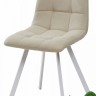 Стул CHILLI SQUARE бежевый, ткань UF860-01B/белый Стул CHILLI SQUARE бежевый, ткань UF860-01B/белый