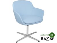 Дизайнерское кресло  Elegance S светло-голубой
