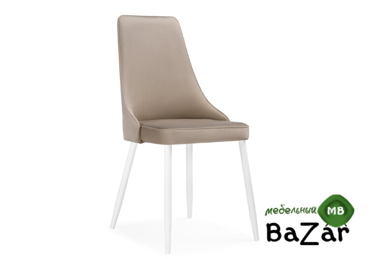 Стул Лана бежевый / белый Стул Лана бежевый / белый