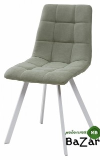 Стул CHILLI SQUARE UF860-11B мятный, ткань/ белый каркас